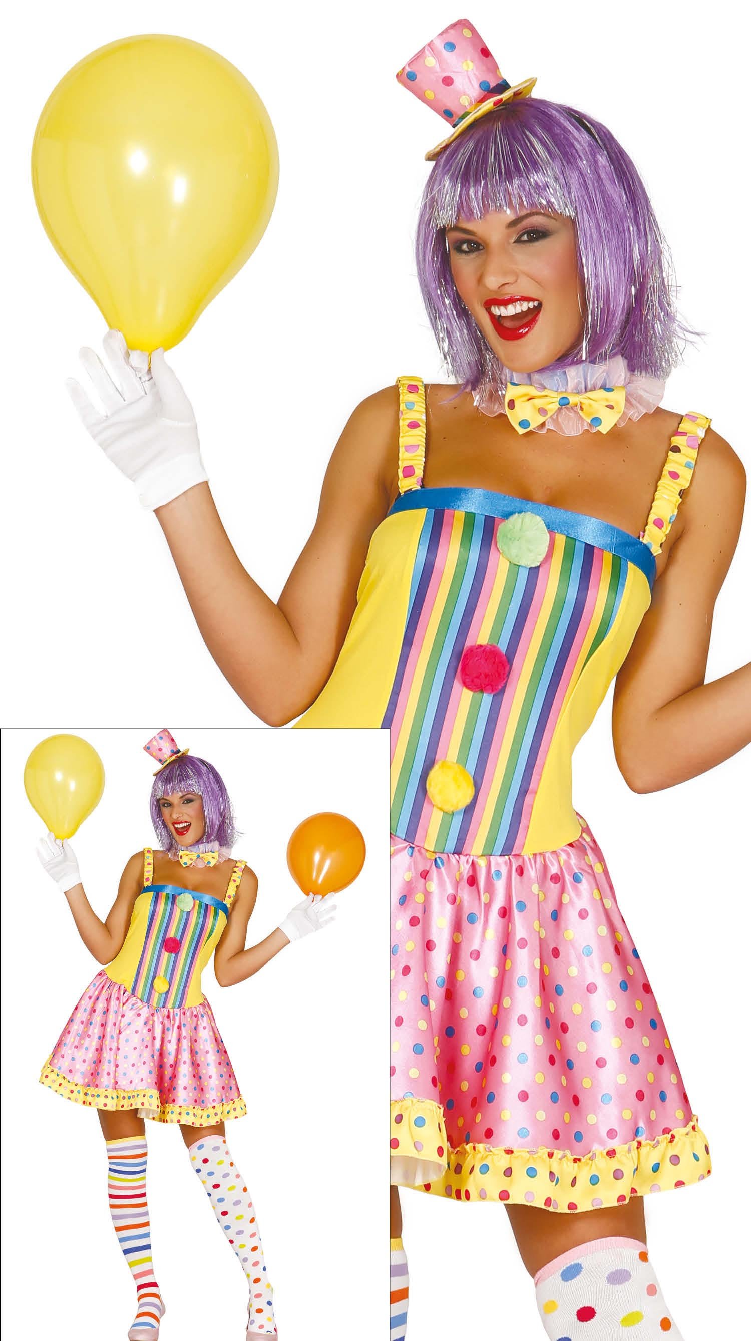 Woman Clown, Size M 38-40