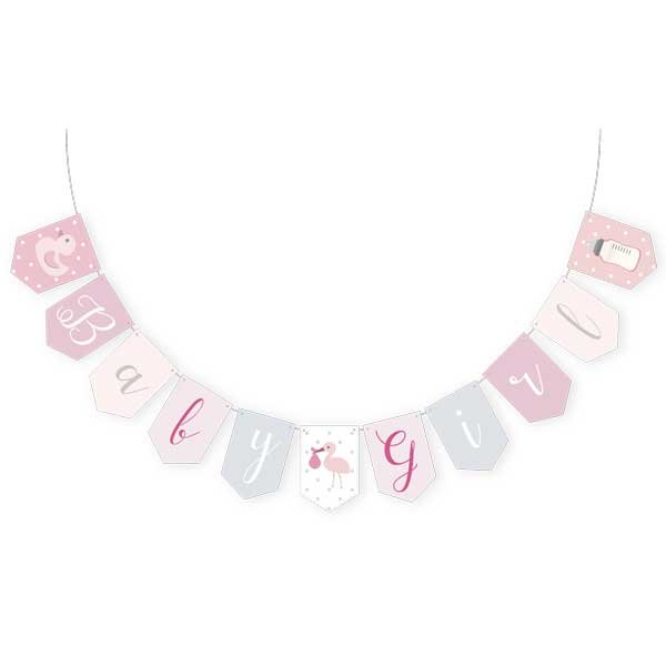 Baby Girl Card Banner 2m