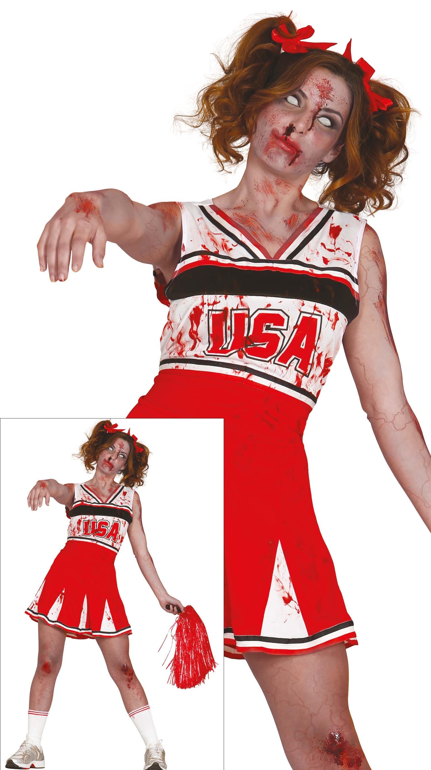Adult Zombie Cheerleader (Woman), Size L