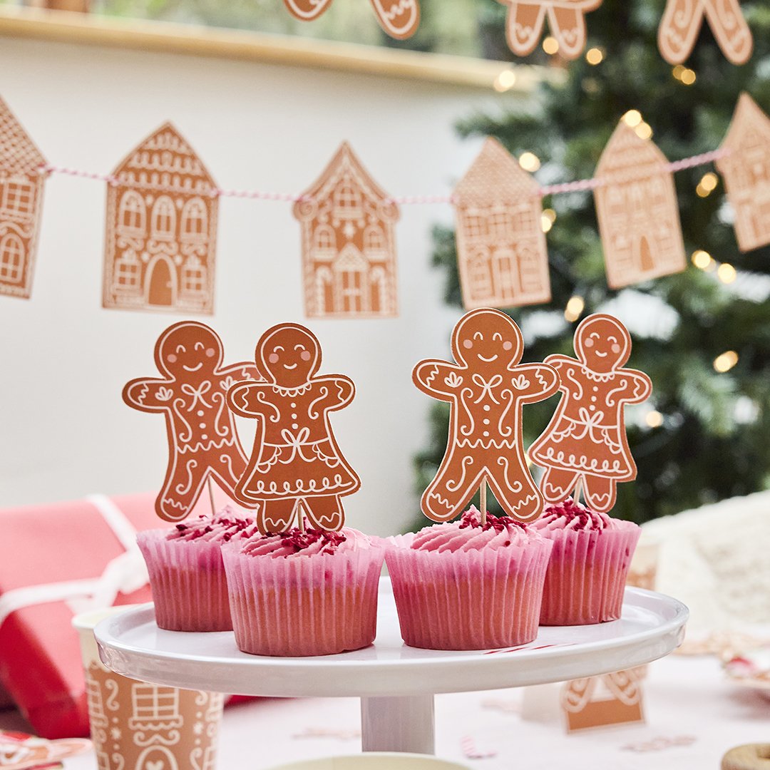 Gingerbread Food Picks - Pack of 12