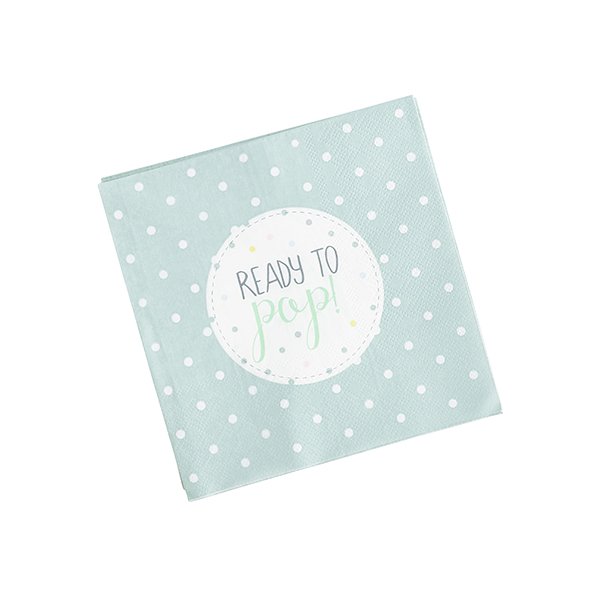 Unisex 'Ready To Pop' Paper Napkins - Pack of 20