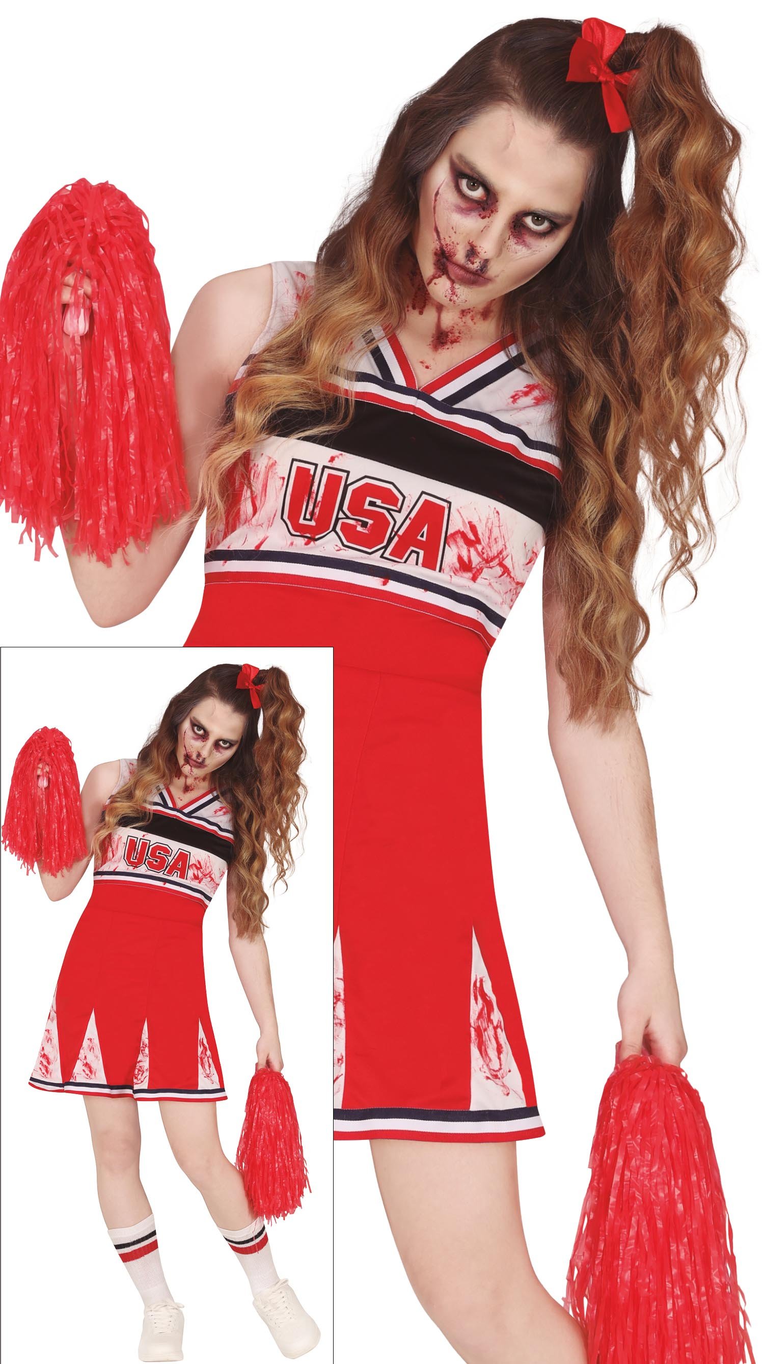 Cheerleader Zombie Teen Size 14-16 Years