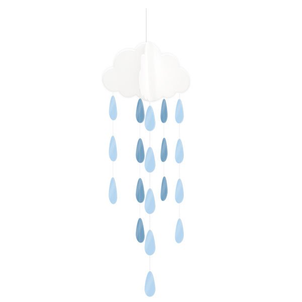 Blue Cloud Droplets Garland - Pack of 2
