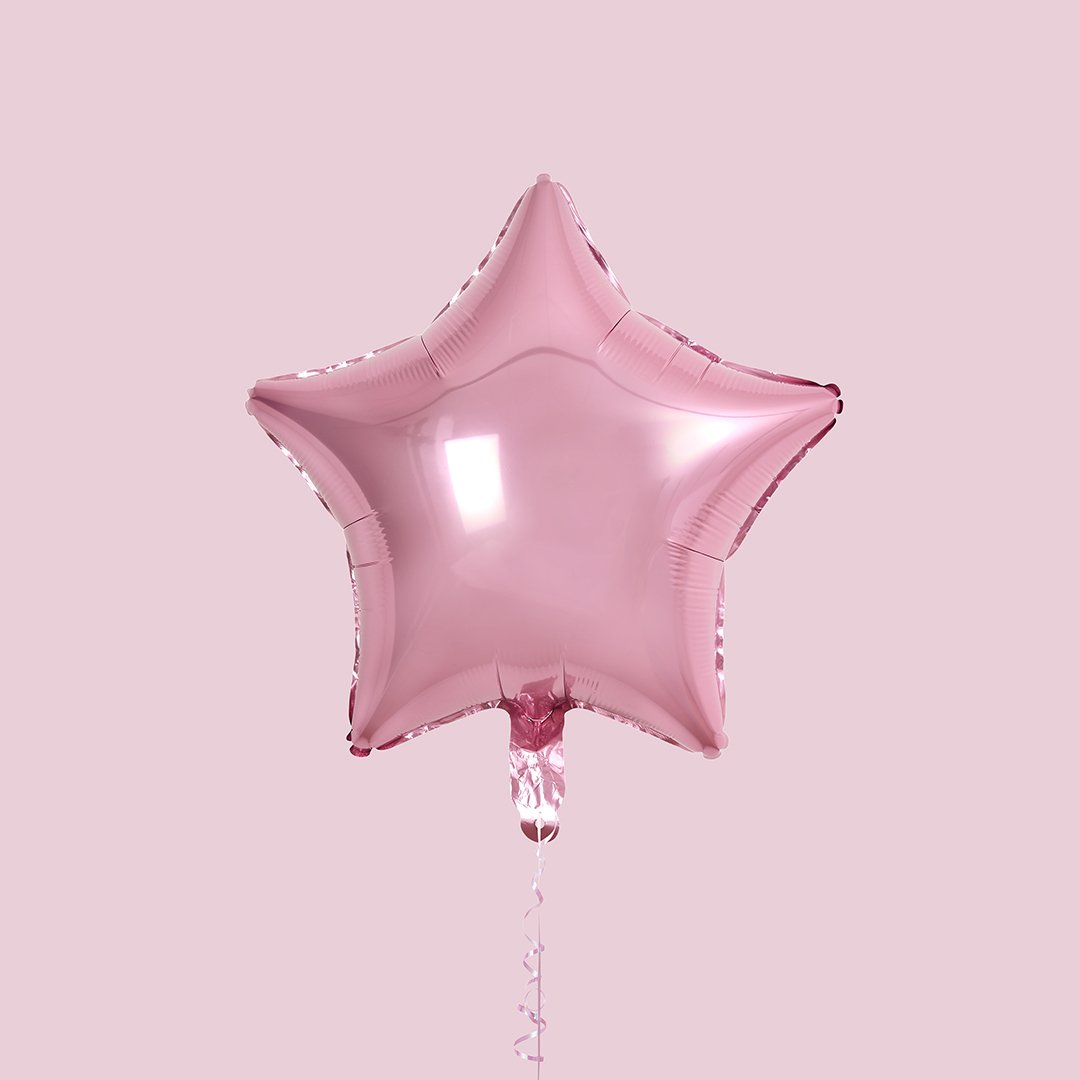 Pink Star 18" Foil Balloon