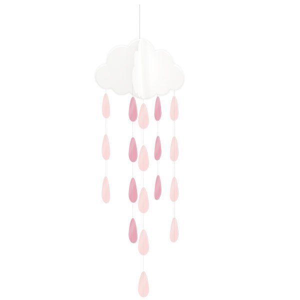 Pink Cloud Droplets Garland - Pack of 2