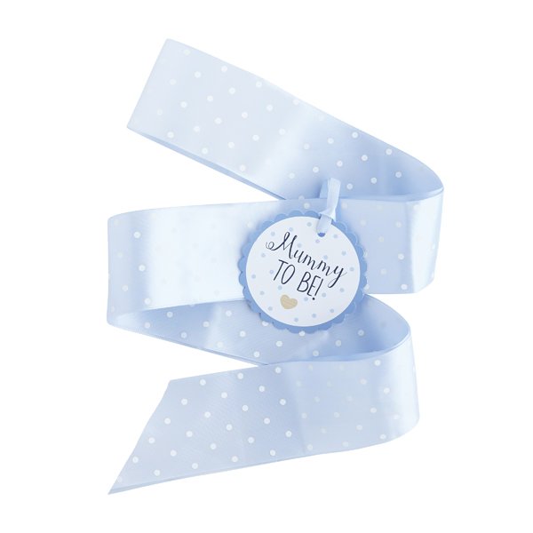 Blue Mum To Be Sash